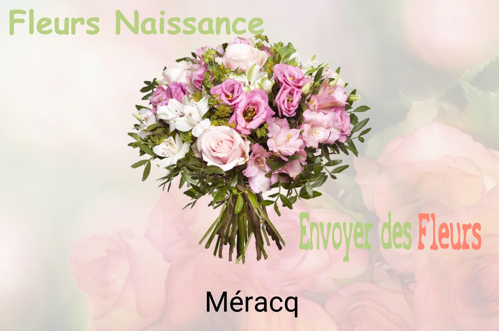 Bouquet de fleurs de naissance livré à Méracq