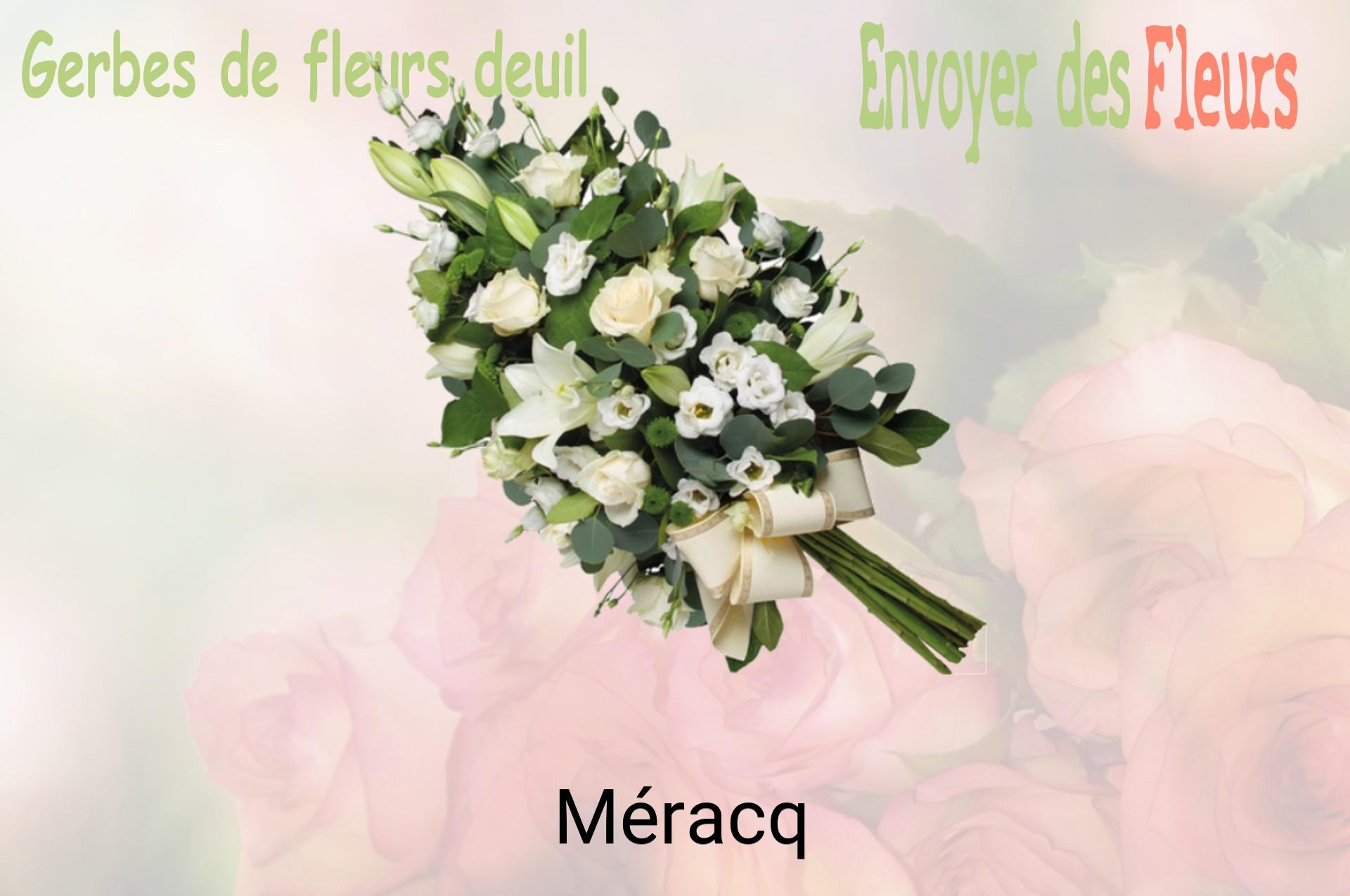 Gerbe de fleurs de deuil livrée à Méracq